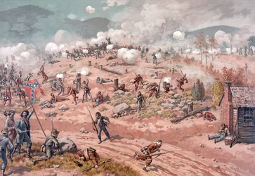 Batalla del Paso de Allatoona, pub. L Prang & Co., 1886